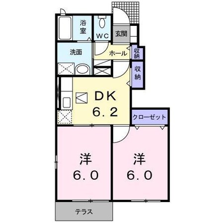 ジュネスⅡの物件間取画像